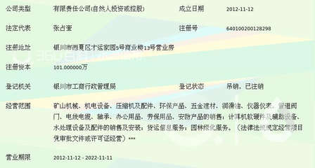 宁夏业金科工贸